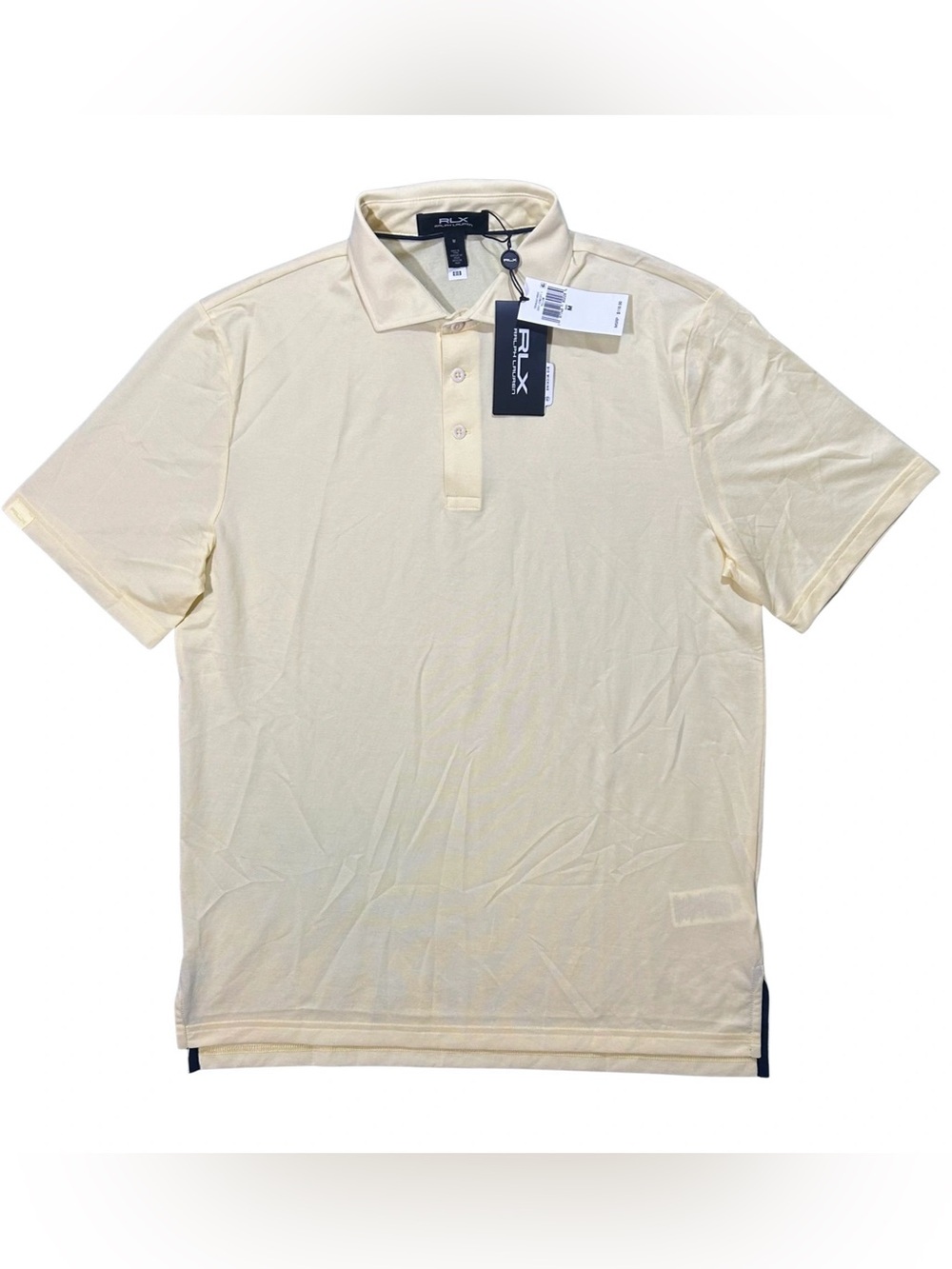 RLX Ralph Lauren Yellow Golf Concept Performance Polo Cotton Blend NWT M